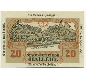 20 геллеров 1920 года Австрия — Халлайн (Нотгельд) — Фото №2