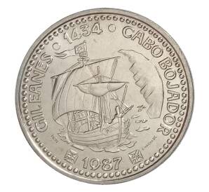 100 эскудо 1987 года Португалия «Золотой век открытий — Жил Эанеш» — Фото №1