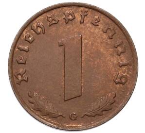 1 рейхспфенниг 1939 года G Германия — Фото №2