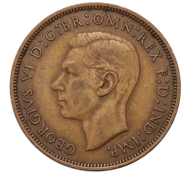 Монета 1 пенни 1944 года Великобритания (Артикул: K1-7079) — Фото №2