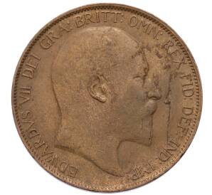 1 пенни 1906 года Великобритания — Фото №2