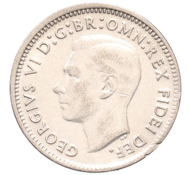 Монета 3 пенса 1950 года Австралия (Артикул: K1-7101) — Фото №2