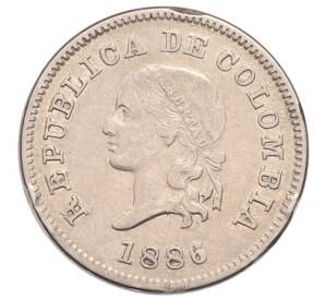 5 сентаво 1886 года Колумбия — Фото №2