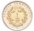 Монета 1 лира 2014 года Турция «Байерли Тюрк» (Артикул: K1-7131) — Фото №2