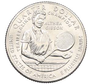 1/4 доллара (25 центов) 2025 года P США «Американские женщины — Алтея Гибсон» — Фото №1