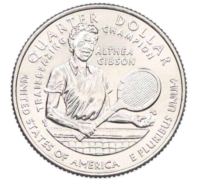 Монета 1/4 доллара (25 центов) 2025 года D США «Американские женщины — Алтея Гибсон» (Артикул: M2-91846) — Фото №1