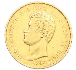 20 лир 1834 года Пьемонт-Сардиния — Фото №1