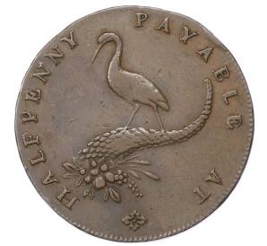 Токен 1/2 пенни 1793 года Великобритания «Бермингемская горнодобывающая и медная компания» — Фото №2