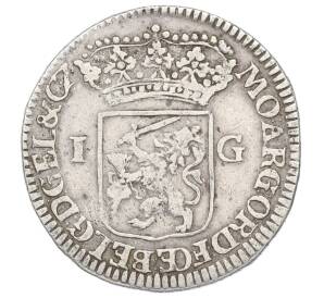 1 гульден 1736 года Нидерланды — Провинция Гелдерланд — Фото №2