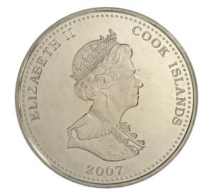 1 доллар 2007 года Острова Кука «Англия ждёт что каждый выполнит свой долг» — HMS Victory — Фото №2