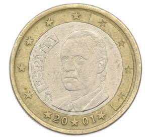 1 евро 2001 года Испания — Фото №1