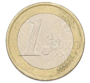 1 евро 2001 года Испания — Фото №2