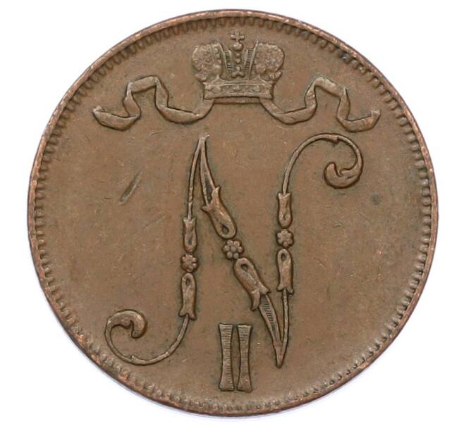 Монета 5 пенни 1917 года Русская Финляндия (Артикул: K12-75635) — Фото №2