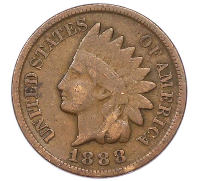 Монета 1 цент 1888 года США (Артикул: K12-75652) — Фото №1