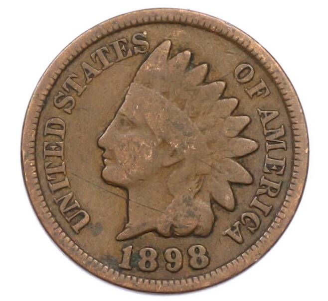 Монета 1 цент 1898 года США (Артикул: K12-75668) — Фото №1