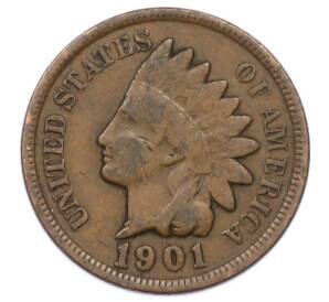1 цент 1901 года США — Фото №1
