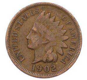 1 цент 1902 года США — Фото №1