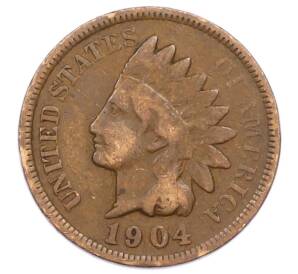 1 цент 1904 года США