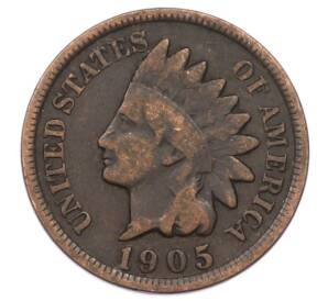 1 цент 1905 года США