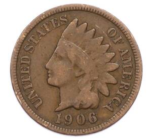 1 цент 1906 года США — Фото №1