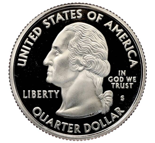 Монета 1/4 доллара (25 центов) 2007 года S США «Штаты и территории — Монтана» (Артикул: M2-91851) — Фото №2