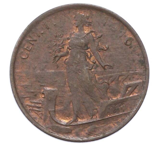 Монета 1 чентезимо 1916 года Италия (Артикул: M2-91886) — Фото №1