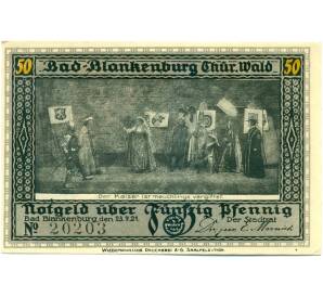 50 пфеннигов 1921 года Германия — Бад-Бланкенбург (Нотгельд)