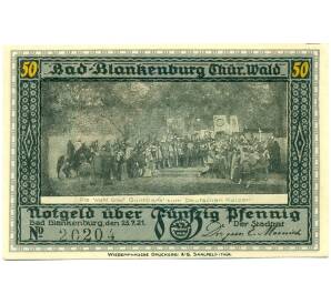 50 пфеннигов 1921 года Германия — Бад-Бланкенбург (Нотгельд)