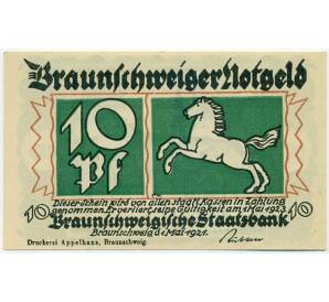 10 пфеннигов 1921 года Германия — Брансуик (Нотгельд) — Фото №2