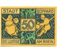 Банкнота 50 пфеннигов 1921 года Германия — Боппард (Нотгельд) (Артикул: K10-11346) — Фото №2