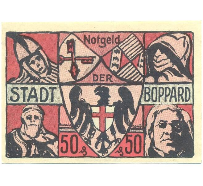 Банкнота 50 пфеннигов 1921 года Германия — Боппард (Нотгельд) (Артикул: K10-11349) — Фото №2