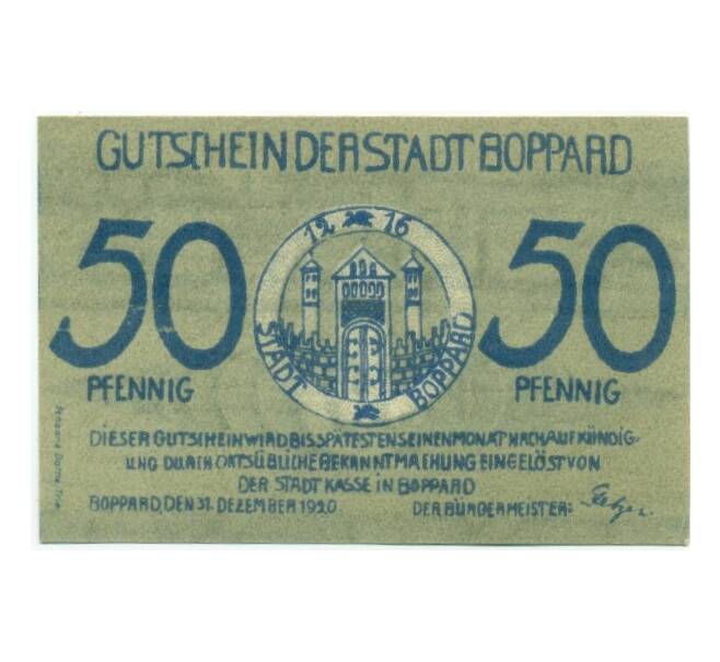 Банкнота 50 пфеннигов 1920 года Германия — Боппард (Нотгельд) (Артикул: K10-11352) — Фото №1