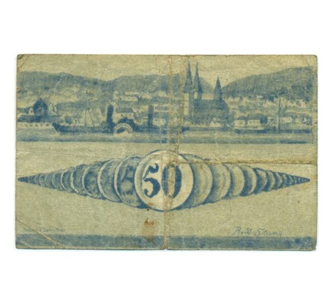 Банкнота 50 пфеннигов 1920 года Германия — Боппард (Нотгельд) (Артикул: K10-11353) — Фото №2