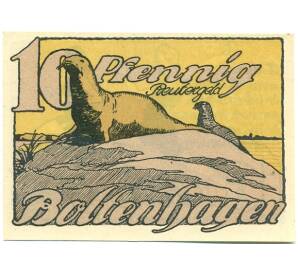 10 пфеннигов 1922 года Германия — Больтенхаген (Нотгельд)