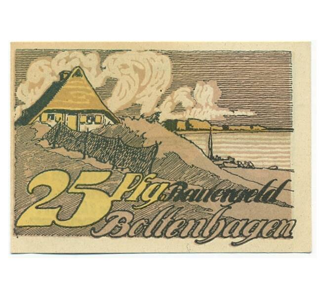 Банкнота 25 пфеннигов 1922 года Германия — Больтенхаген (Нотгельд) (Артикул: K10-11366) — Фото №2