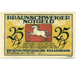 25 пфеннигов 1921 года Германия — Брауншвейг (Нотгельд)