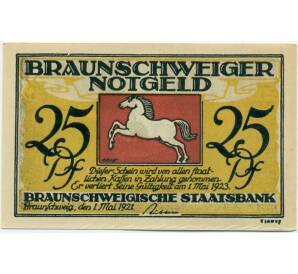 25 пфеннигов 1921 года Германия — Брауншвейг (Нотгельд)