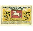 Банкнота 25 пфеннигов 1921 года Германия — Брауншвейг (Нотгельд) (Артикул: K10-11383) — Фото №2
