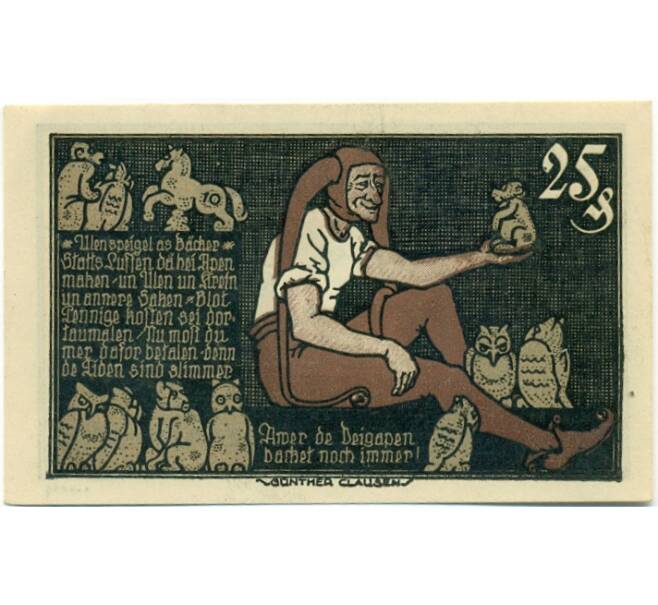 Банкнота 25 пфеннигов 1921 года Германия — Брауншвейг (Нотгельд) (Артикул: K10-11384) — Фото №1