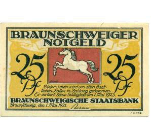 25 пфеннигов 1921 года Германия — Брауншвейг (Нотгельд)