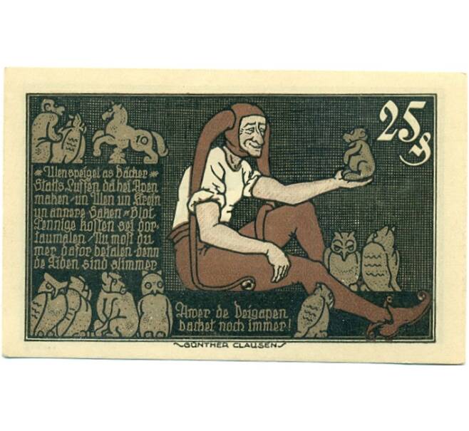 Банкнота 25 пфеннигов 1921 года Германия — Брауншвейг (Нотгельд) (Артикул: K10-11390) — Фото №1