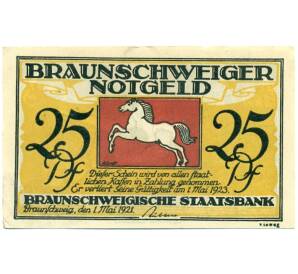 25 пфеннигов 1921 года Германия — Брауншвейг (Нотгельд)