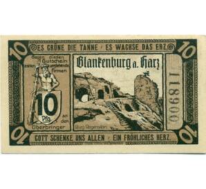 10 пфеннигов 1920 года Германия — Бланкенбург (Нотгельд)