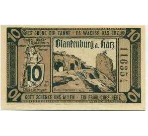 10 пфеннигов 1920 года Германия — Бланкенбург (Нотгельд)