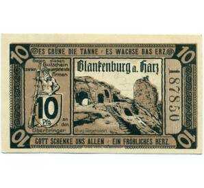 10 пфеннигов 1920 года Германия — Бланкенбург (Нотгельд)