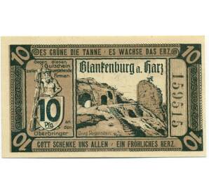 10 пфеннигов 1920 года Германия — Бланкенбург (Нотгельд)