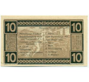 10 пфеннигов 1920 года Германия — Бланкенбург (Нотгельд)