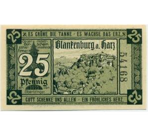 25 пфеннигов 1920 года Германия — Бланкенбург (Нотгельд)
