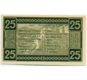 25 пфеннигов 1920 года Германия — Бланкенбург (Нотгельд)