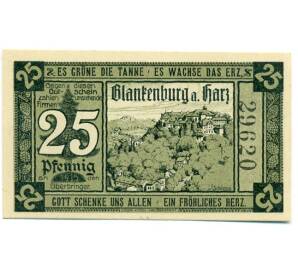 25 пфеннигов 1920 года Германия — Бланкенбург (Нотгельд)
